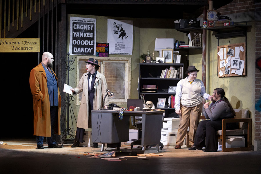 Theatre performance Booked Blessed Bust